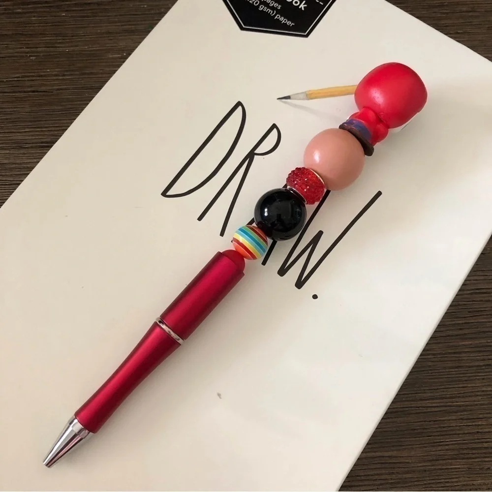 Disney Doorables: Coco: Sugar Skull Miguel handmade beaded pen